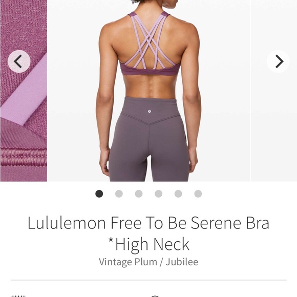 lululemon athletica Other - Lululemon Free To Be Serene Bra - purple size 6
